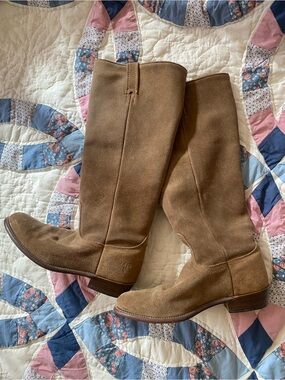 Frye Tan Suede Knee-High Women’s Boots